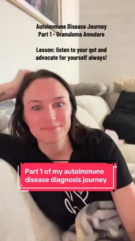 This is just the beginning of my autoimmune disease diagnosis journey — I had no idea what was ahead of me. However I learned to follow my gut and advocate for myself. #granulomaannulare #autoimmunedisease #autoimmunewarrior #health 