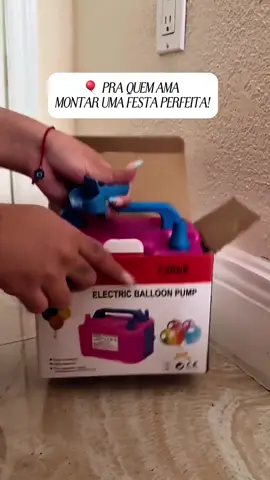 Facilite sua decoração! 💨 Esse inflador elétrico enche balões em segundos e agiliza toda a montagem da festa 🎉 Perfeito pra quem ama praticidade e resultado profissional! #InfladorDeBaloes #DecoracaoDeFesta #BombaDeAr #decoracaofesta #FestaPerfeita  