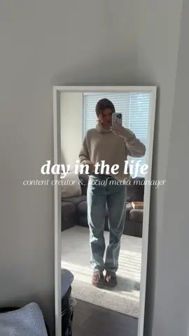 cozy day in the life as a content creator and social media manager #ditl #diml #smm #contentcreator #influencer 
