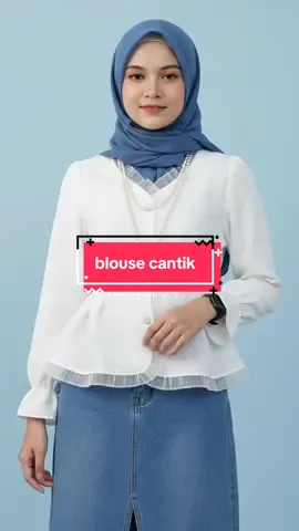#modestfashion #blousecantik #OOTDMinimalist #blousemurah #blousepuff 