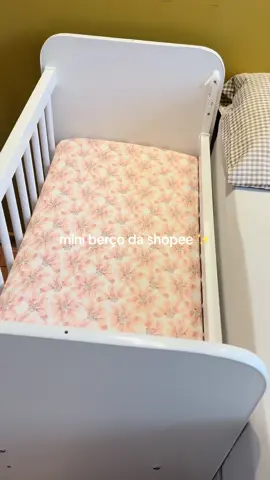 Por aqui amamos e foi super aprovado pela nossa Izzie 🤎✨ se quiserem o link só pedir 🤎 #maternidade #shopee #berco #enxovaldebebe #baby 