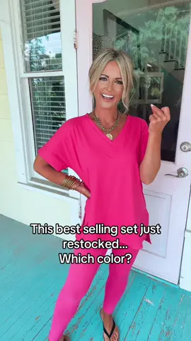 🔥 restock! #set #loungeset #whichcolor #fallfashion #fallfashiontrends 