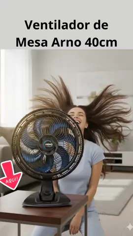 Ventilador de Mesa Arno 40 cm 7 pas #Ventilador Arno Preto 
