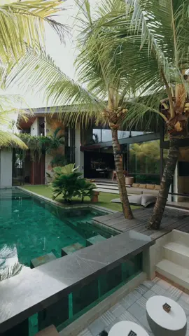 No bad views here! Every corner of Ohlala offers a stunning glimpse of the tropical garden. 📍 Located in Pererenan, Bali - 💫If you want the best deals comment “tropical experience” - #thetropicaldoor #pool #bestairbnb #bali #beautifuldestinations     