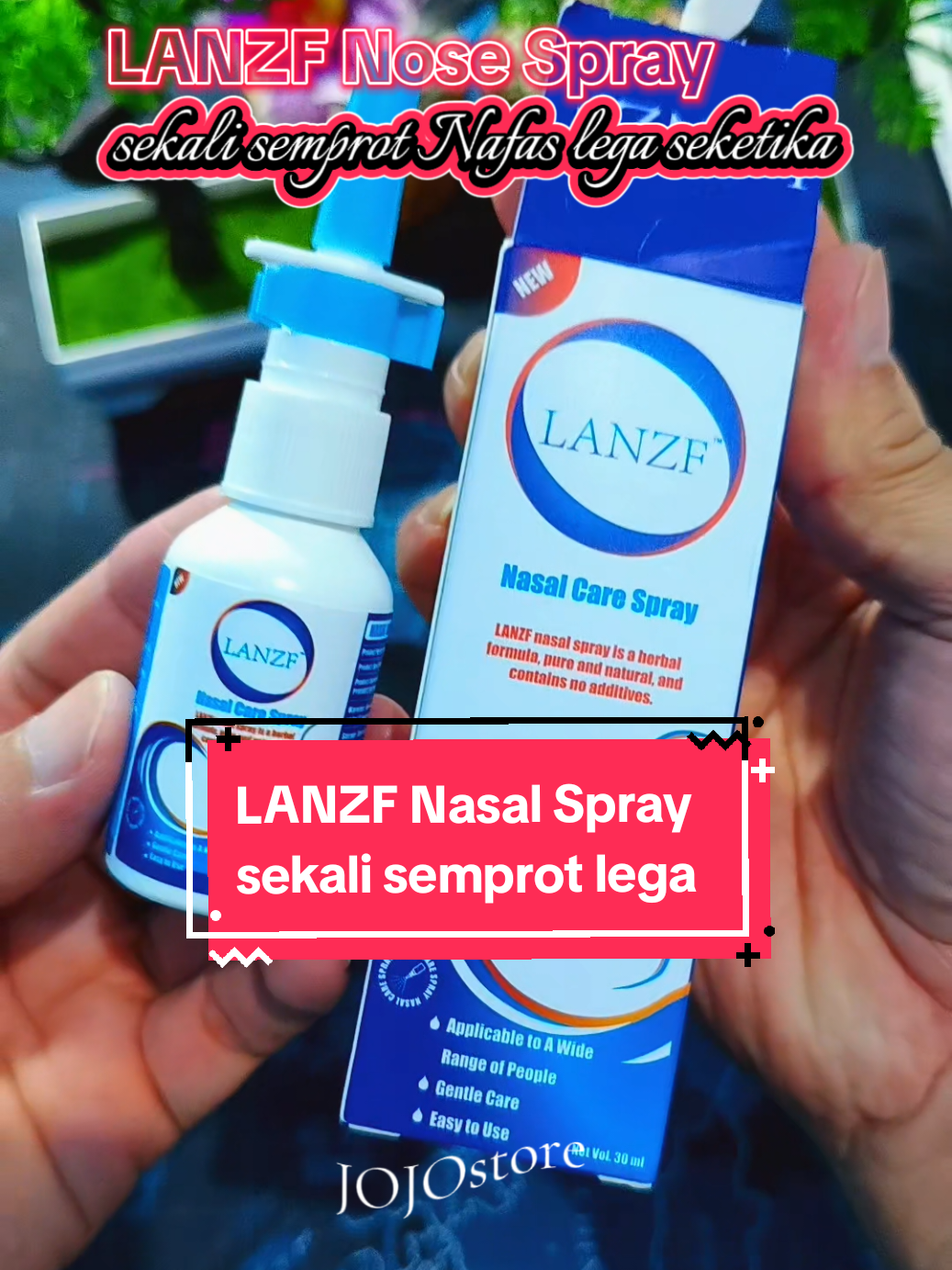 LANZF Nose Spray Semprotan Hidung Medis membantu melegakan pernafasan dan hidung tersumbat #lanzf #nosespray #semprotanhidung #nasalcarespray #pelegahidungtersumbat 
