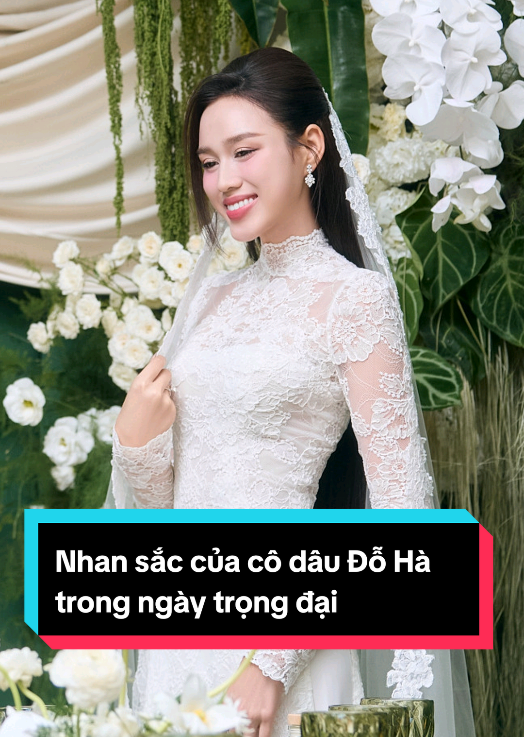 Nhan sắc của cô dâu Đỗ Hà trong ngày trọng đại #damcuoidoha #thanhhoa #hoahauvietnam 