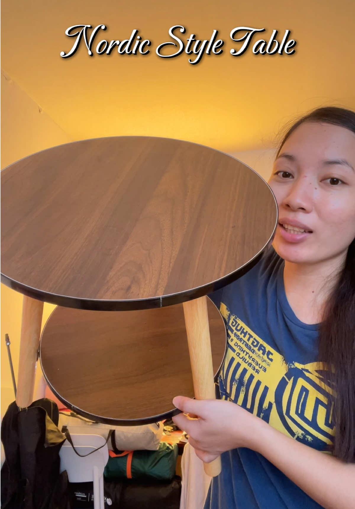 Nordic style table. Ang perfect ng design simple pero elegante at sakto lang size nya hindi OA sa laki #centertable  #sidetable  #bedsidetable  #coffeetable 