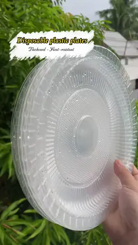 Disposable transparent plastic plate for picnic barbecue.#dinnerplate #plate #disposableplate #picnic 