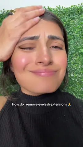 I promise I will never do it again just help me get them off 😭😭 #fyp #eyelashestutorial #eyelashremoval #eyelashextensionremoval #creatorsearchinsights 