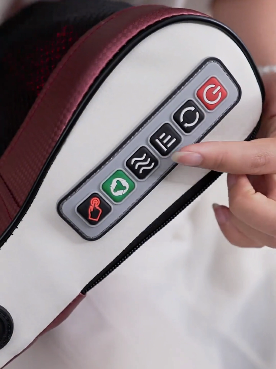 Gối massage cổ vai gáy hồng ngoại 20 bi chính hãng công nghệ Nhật Bản #goimassage #luuquangphong #tienich #xuhuong #muataitiktokshop 