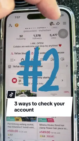 3 ways para macheck account nyo para iwas account ban #tiktokaffiliate #fyp #tiktok #tip #accountcheck 