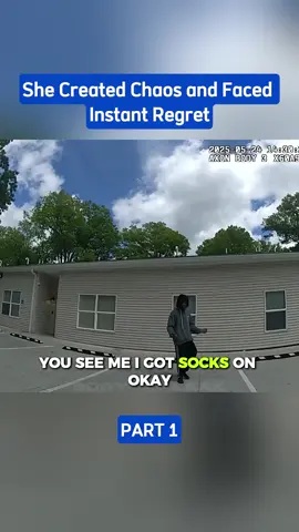 She Created Chaos and Faced Instant Regret #cops #police #copsoftiktok #bodycamcops #foryou 