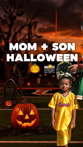 These turned out so cute! Took these myself 📸🥹💙 #boymom #custome #halloween #cheerleader #footballplayer 