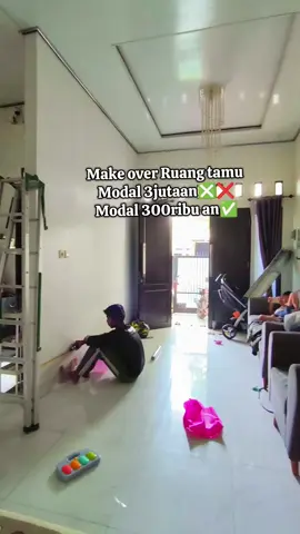 makeover ruang tamu minim Bujet #makeover #rumahminimalis #homeliving #rumahsubsidi #homedecor 