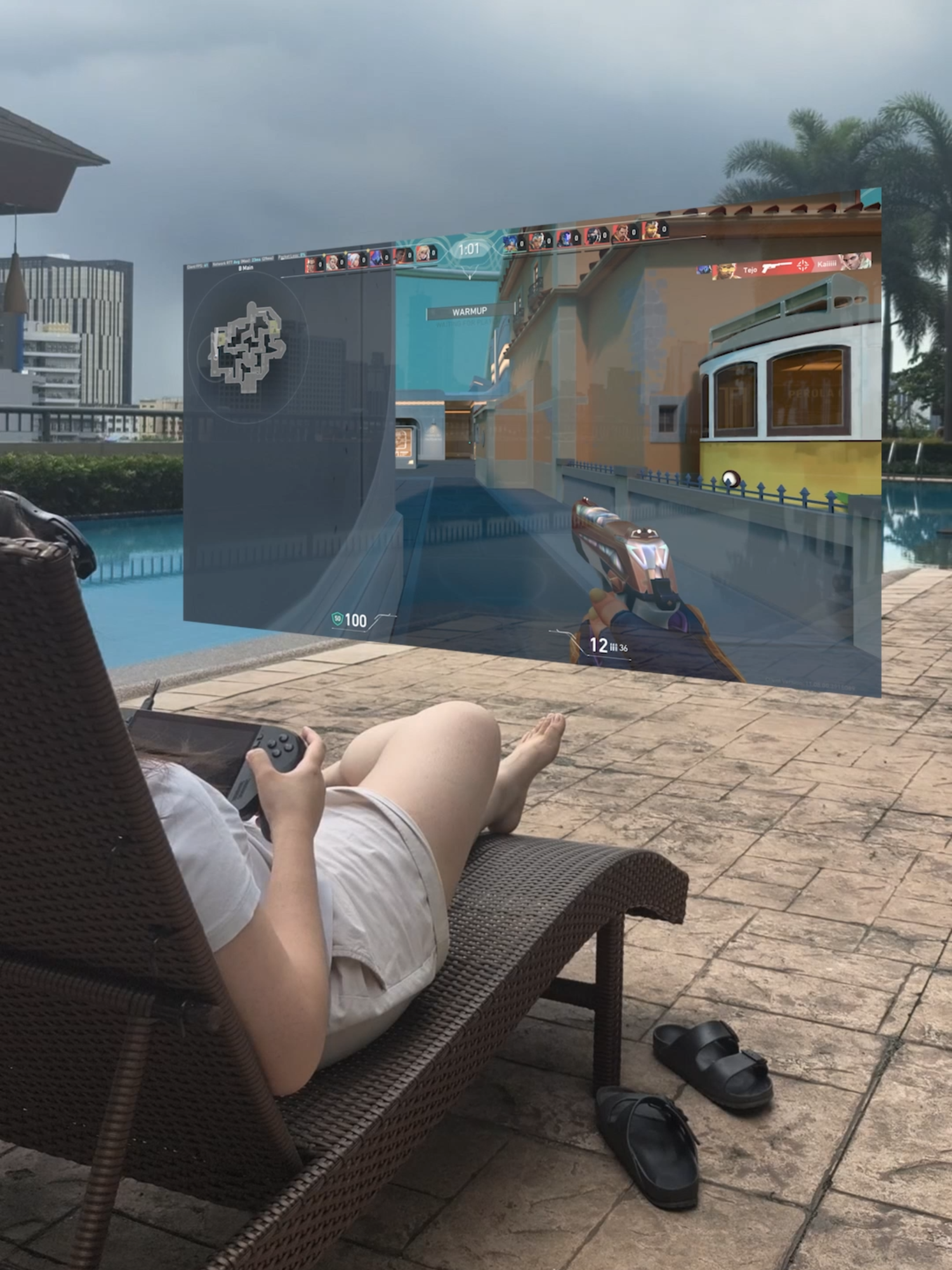 Gaming in Sunglasses is Possible. 120hz triple monitor Augmented Reality #Rokid #SmartGlasses #Station2 #max2