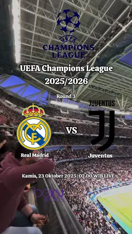 Big match, Real madrid vs Juventus Round 3 UEFA champions League 2025/2026 #jadwalbola #championsleague #realmadrid #juventus #foryourpage 