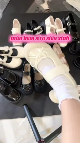 giày vá mũi nỉ đính nơ#dễ_thương_cute_ #xuhuongtiktok #giày_nữ #giaybupbenu #dépnu 