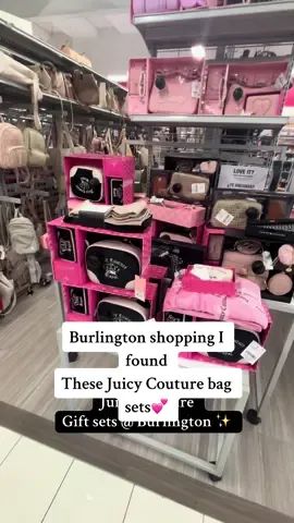 Went Burlington shopping and found so many Juicy Couture bag gift sets! ✨💕🛍️ @Juicy Couture @Burlington #creatorsearchinsights #juicycouture #burlingtonfinds #juicycouturefinds #fyp 