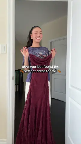 the perfect fall formal dress 🙂‍↕️🍂 #fashion #blacktiedress #OOTD #dress #fall 