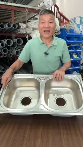 Chậu rửa chén bát 2hộc inox KT 78x43 kèm xiphon thoát nước #chảutuachesbathaiho #chaảuuachebatinix #xuhuong #thinhhanh 