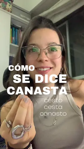 Otra palabra que no sabes que sabes= CANASTA (o cesto, cesta, como le digan) 🧺  #sayhienglish #dailypractice #inglesfacil #vocabulary #englishteacher 