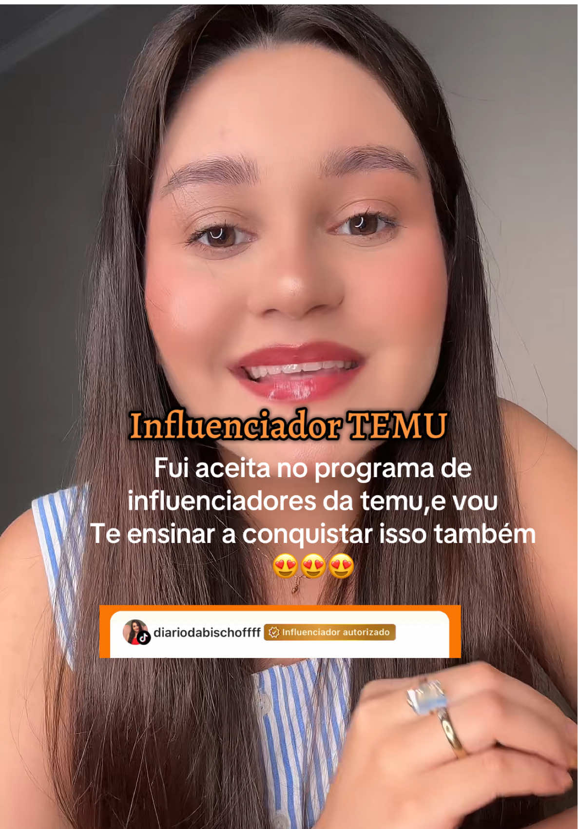 Vem participar do programa de influenciadores da TEMU também, é perfeito 🧡@Temu  ID: ind628052 Link: https://temu.to/k/gyggrp4lnfr #parceria #temu #achadosdatemu #influencer #microinfluencertiktok 