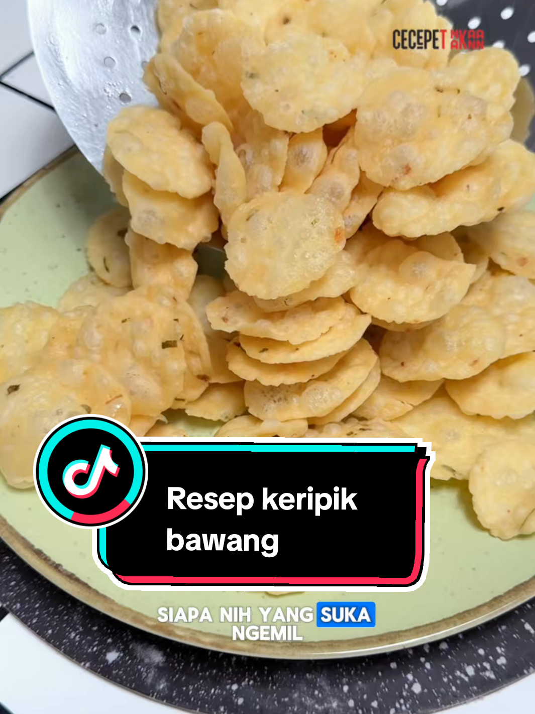 Membuat keripik bawang yang renyah
