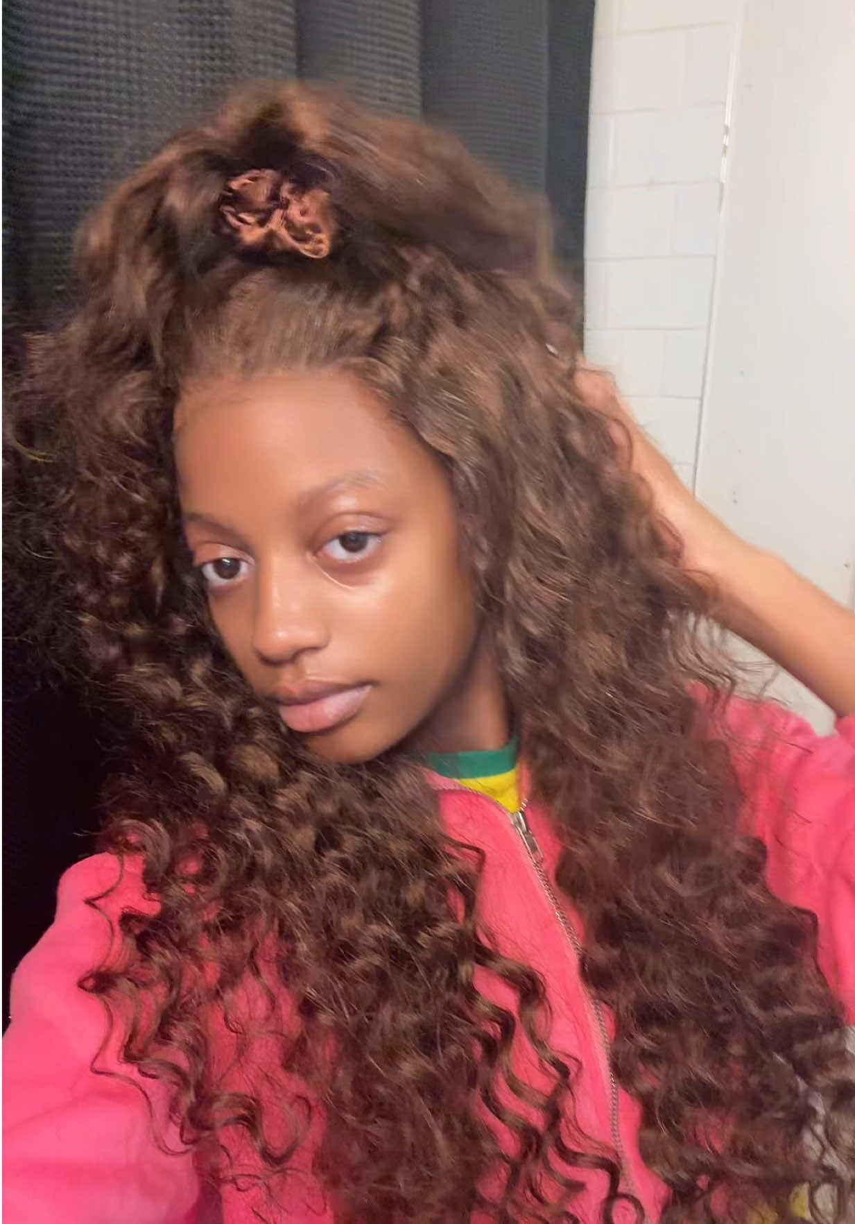 🔗 in Bye-Oh💖@CheetahBeautyHair  Chocolate brown🍫loose wave deep wave Glueless 7x6 Lace wig 28inchs. #wigtok #wiginstall #cheetahbeautyhair 