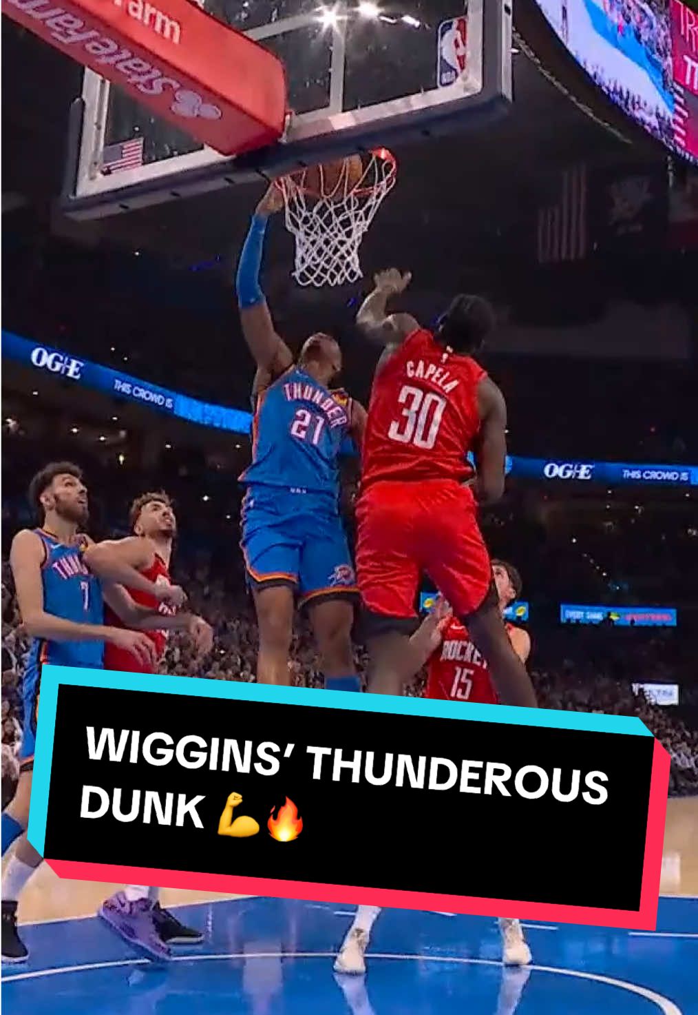 Aaron Wiggins doesn’t waste time. This dunk is nasty. 😮‍💨 #NBAPhilippines #NBAHighlights #Thunder #SportsOnTikTok #BasketballPH