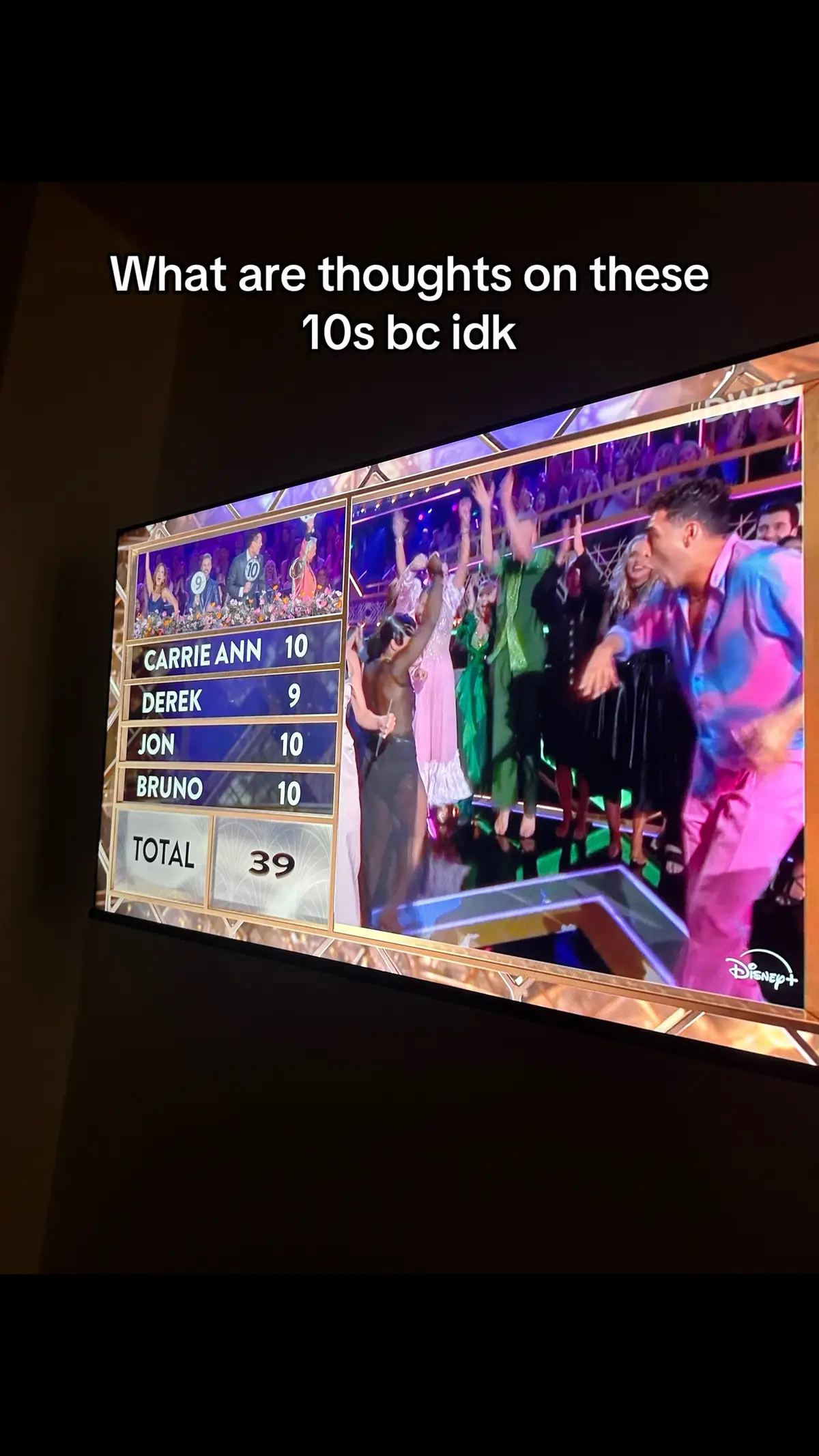 loved their dance but I felt like other people deserved a 10 tonight #dwts #jordan #ezra #wickednight 