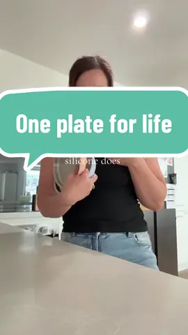 Buy it once and buy it right! This plate is a one for life. No replacements, no smells, no warping, just clean eating and food that doesn’t taste like detergent #baby #toddler #blw #guthealth #fyp 