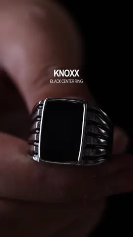 NEW DROP. SLEEK. HYPOALLERGENIC. ANTI-TARNISH. BLACK RING for Men. KNOXX, NOW AVAILABLE.  #HypoallergenicJewelry #MensAccessories #JewelryForMen #mensjewelry #HBMen 