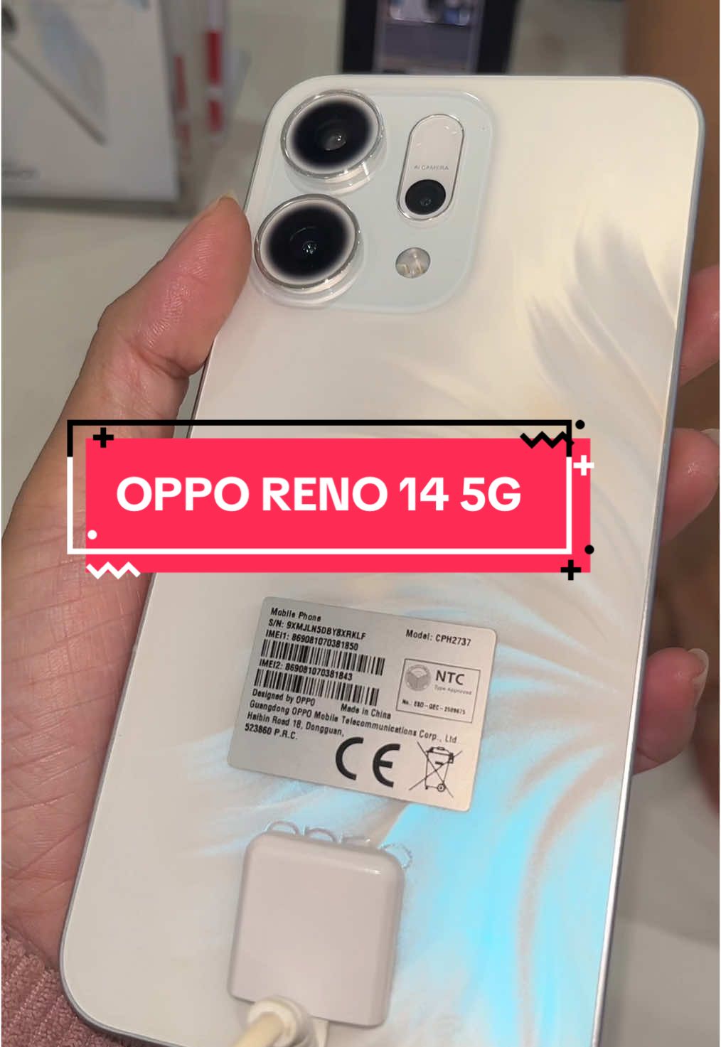 New! Oppo Reno 14 5G for you! Experience underwater photography with its large battery! Also offers up to 18 months 0% interest on HC installment. Visit us directly to apply. Kindly tap yellow bag for COD transactions. 😉 #fyp #Oppo #Latest #Smartphone #GiftIdeas #Sale #FreeShipping 