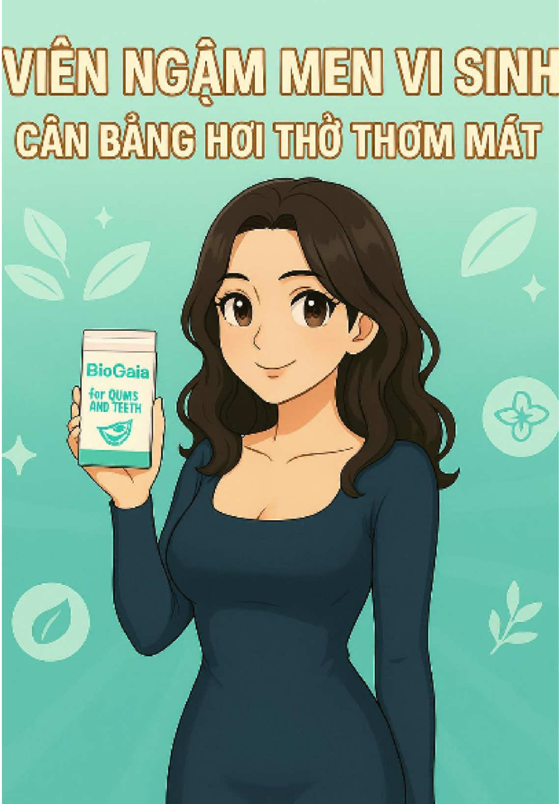 Viên ngậm men vi sinh, cân bằng hơi thở thơm mát. #suckhoe #xuhuong #biogaia 
