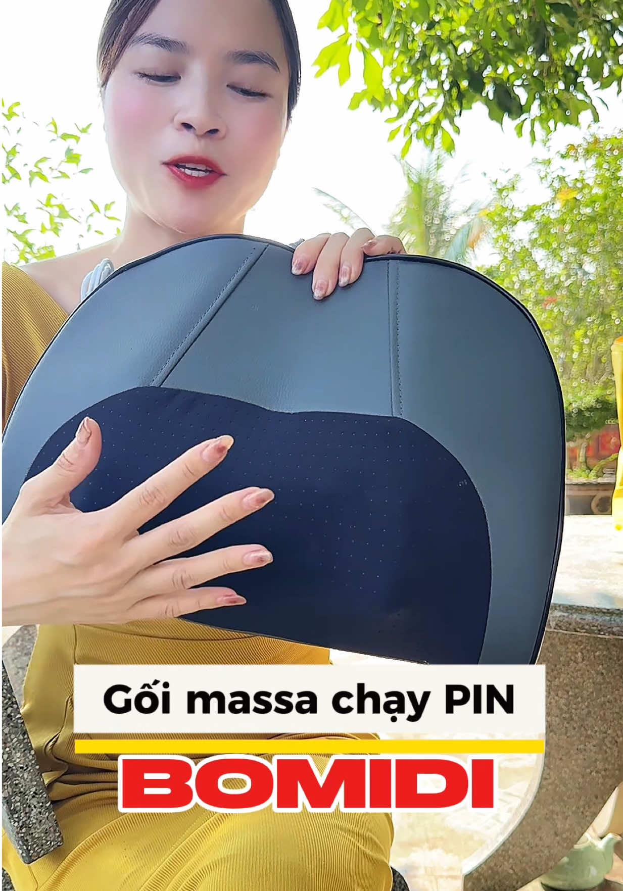 Trả lời @Hương Giang gối massa chạy PIN an toàn tiện lợi chính hãng Bomidi #gốimassage #goimassage #bomidi #goimassagedachucnang #vanvuive6262  @Vân Vui Vẻ 6262 