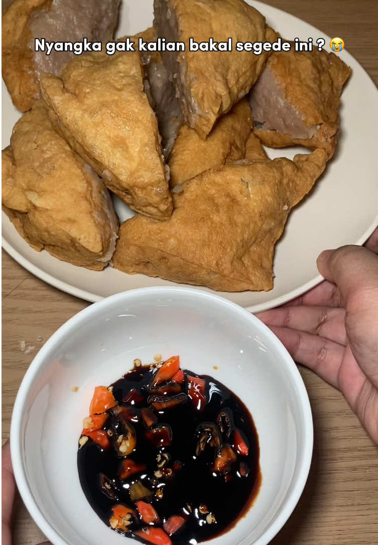 Melebihi ekspektasi, tahu baksonya gede bangett #tahubakso #menul 