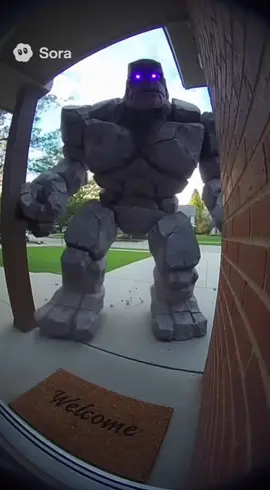 Real golem caught on camera #clashroyale #golem #sora #ai