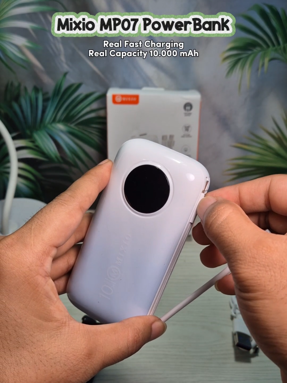 Mixio MP-07 10.000mAh PowerBank Real Capacity & Support Fast Charging up to 22,5watt #Mixio #PowerBank #MixioMP07 
