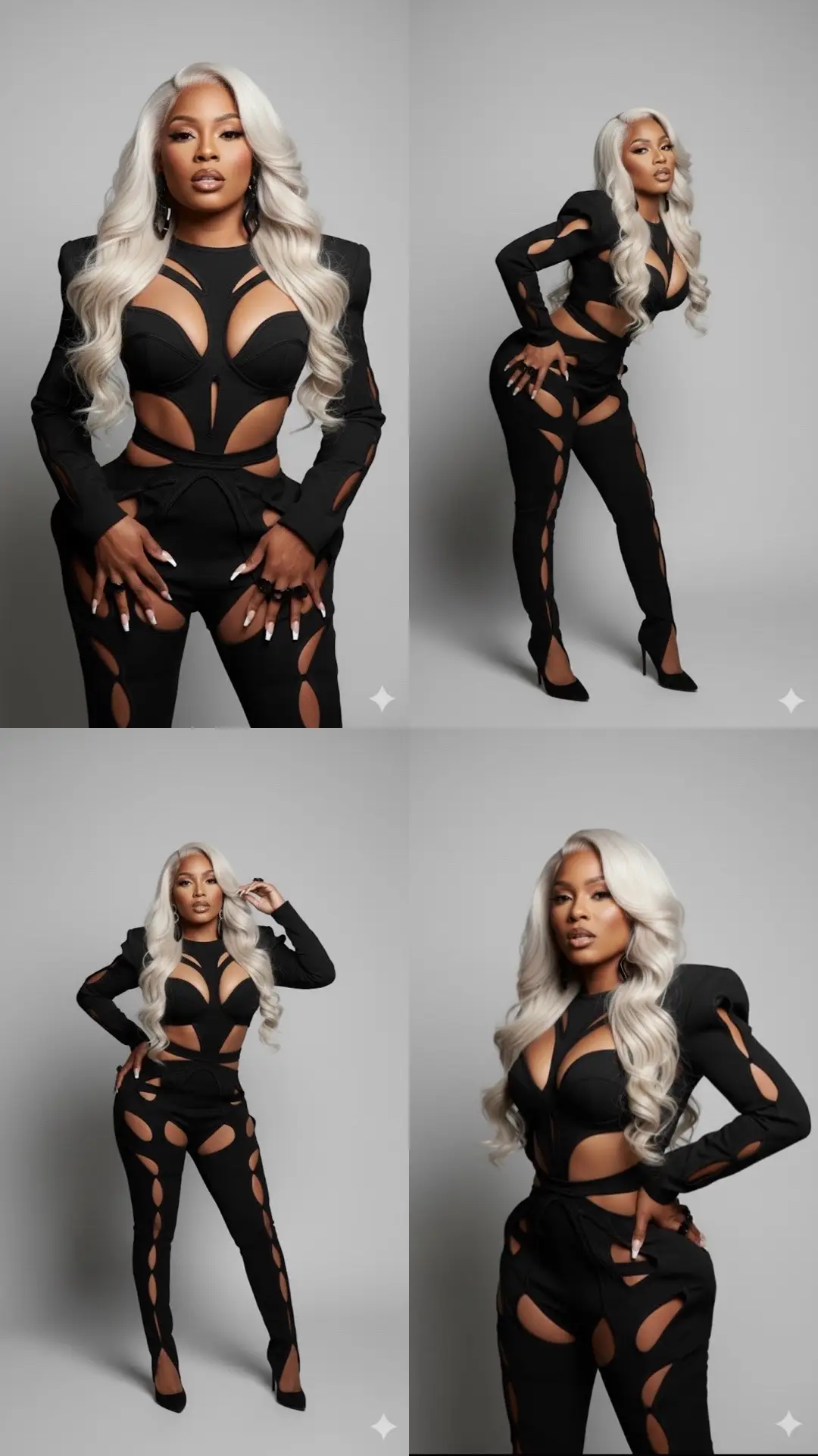 Gemini Studios gone eat every time.. It’s givin couture, high fashion, iconic lewks 😍 #highfashion #aiphotoshoot #geministudios #aiphotography #zahahadid 