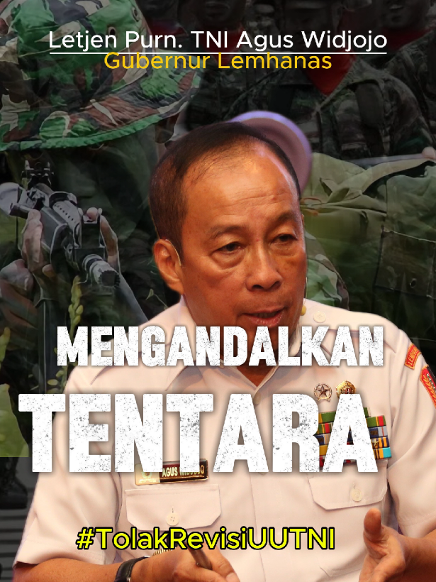 Negara yang mengandalkan tentara tidak akan maju🤔🤣 #reformasi #tni #reformasitni #tolakrevisiuutni #lemhanas 