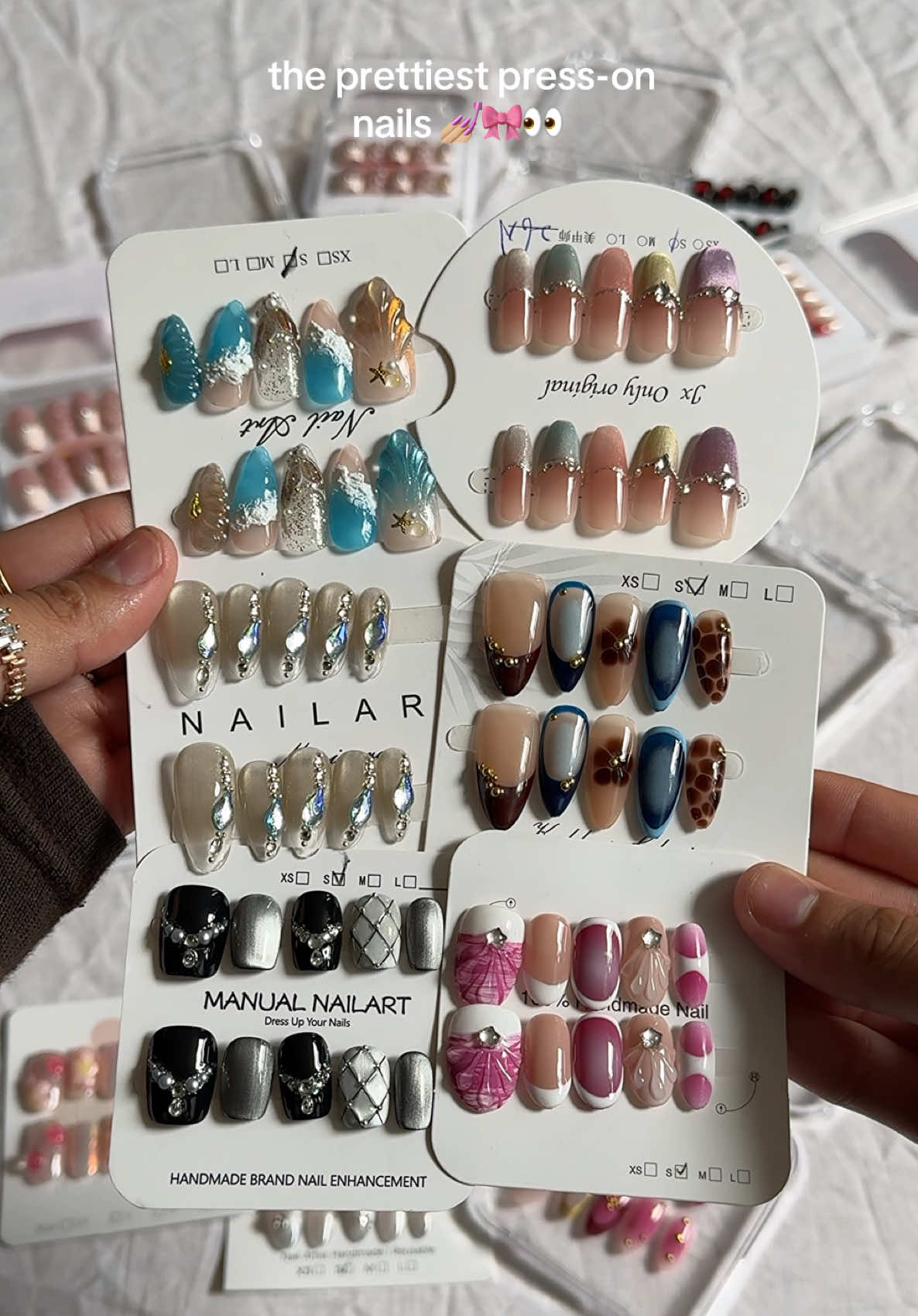 perfect press-ons for this season 🍂🥺 @Temu  these handmade press-ons are so all so stunning and look SO expensive yet they’re so affordable!! they last for 2-3 weeks when properly applied 🎀  🔍 Search the code “dzv4943” or click the link 🔗 https://app.temu.com/k/g9fjxtrbk0v to get now! 🛍️  #temu #temuhaul #temufinds #pressonnails #nails     