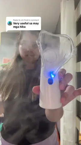 Replying to @Jm finds asthma, hika, allergy season. Get a portable nebulizer.