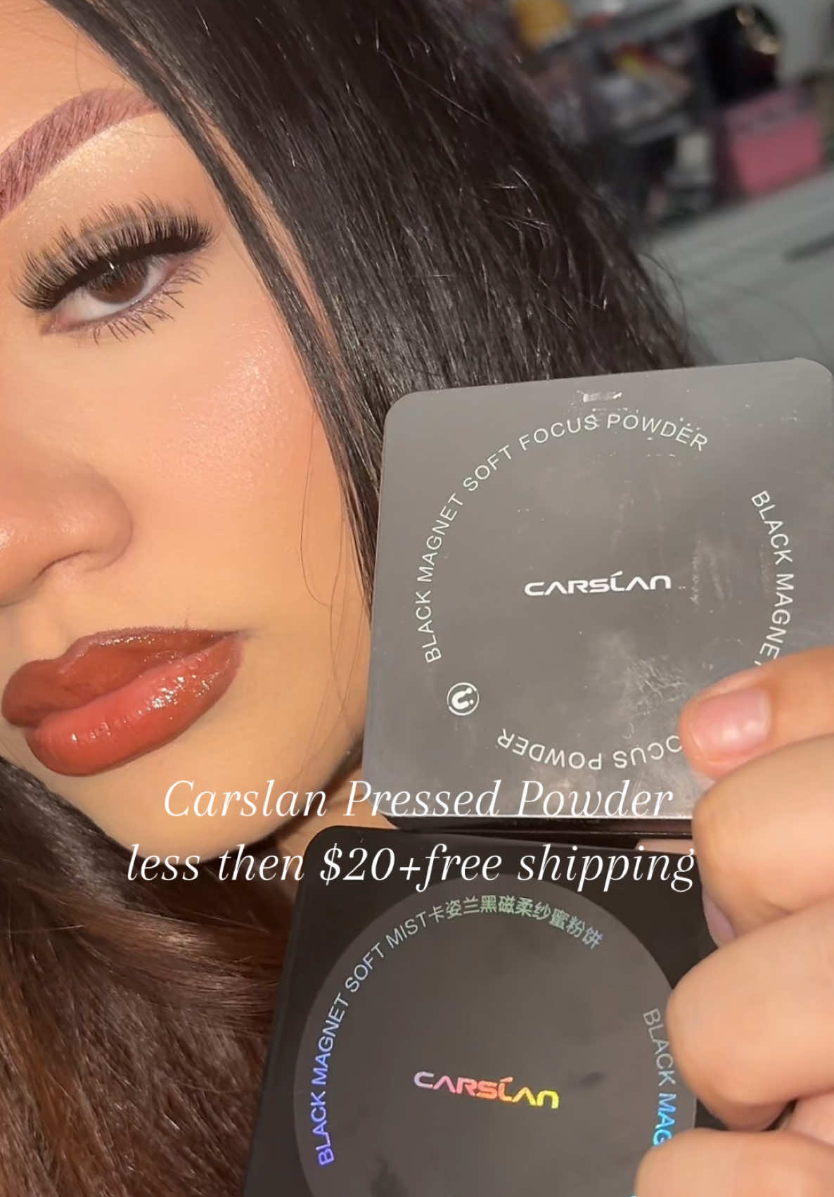 love using under my eyes for a brighter, smoother look 😍  @carslan_us  #pressedpowder #oilyskin #carslanpowder #BeautyReview #makeu 