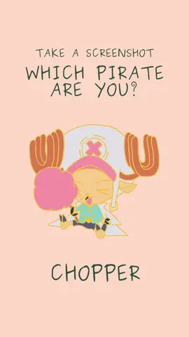 Which pirate are you? Added chopper #chopper #kaido #luffy #whitebeard #mihawk