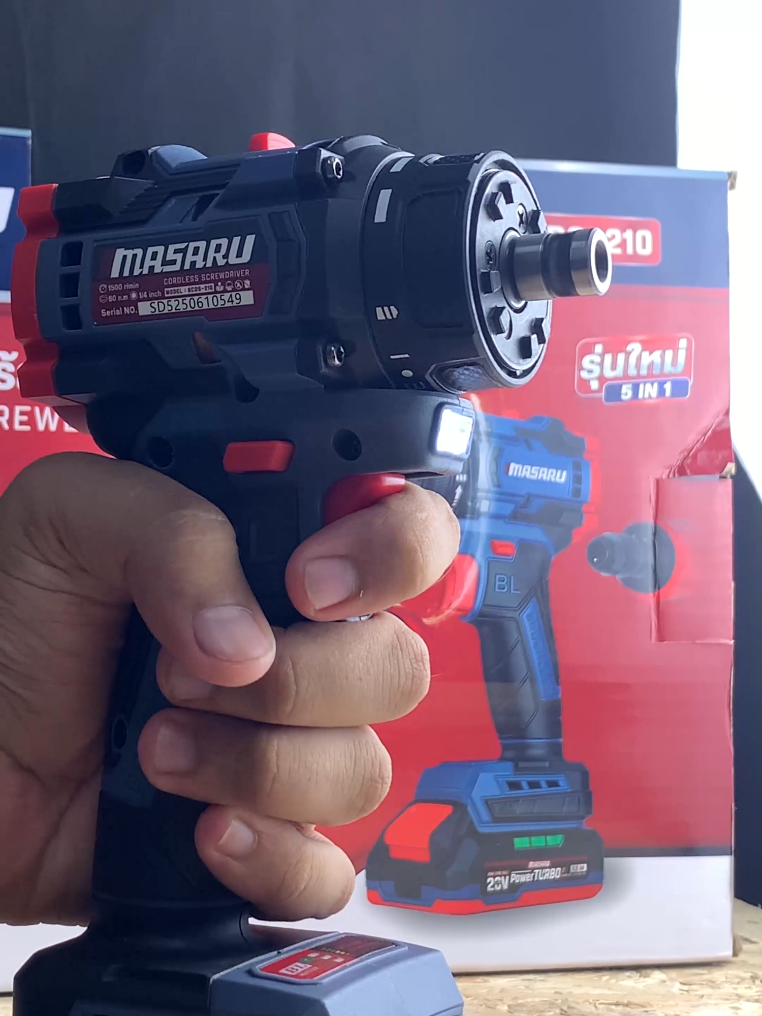 สว่านไขควงไร้สาย พร้อมชุดหัวสว่านใน Set สามารถใช้งานได้ถึง 5 หัว SCDS-210 #masaru #สว่านแบตไร้สาย #สว่านไร้สาย #สว่านไฟฟ้า #สว่านไขควงไร้สาย #เครื่องมือช่างและอุปกรณ์งานช่าง #เครื่องมือช่างไร้สายmasaru