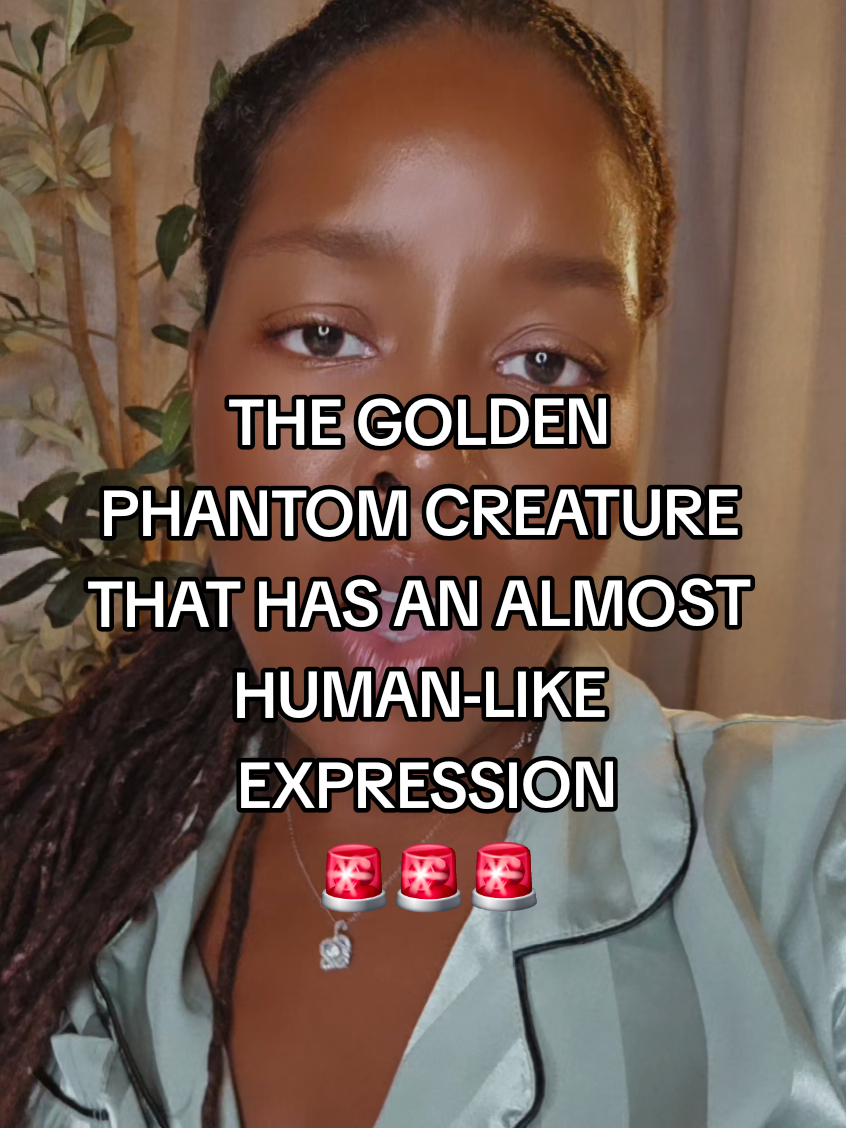 THE GOLDEN PHANTOM CREATURE THAT HAS AN ALMOST HUMAN-LIKE EXPRESSION🚨🚨🚨 #fy #DidYouKnow #foryoupage #viral #fyp 
