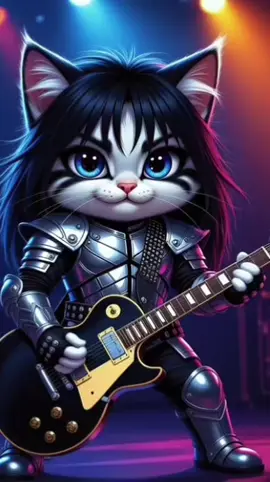 Which KISS kitten was the cutest one? Let me know in the comments! In memory of Ace Frehley RIP (04/27/1951 - 10/16/2025) The Spaceman has left on another mission. Your music will live on. Detroit Rock City - Kiss #kiss #acefrehley #catmeme  #viralmusic #aiart  @ThunderWaveAI 