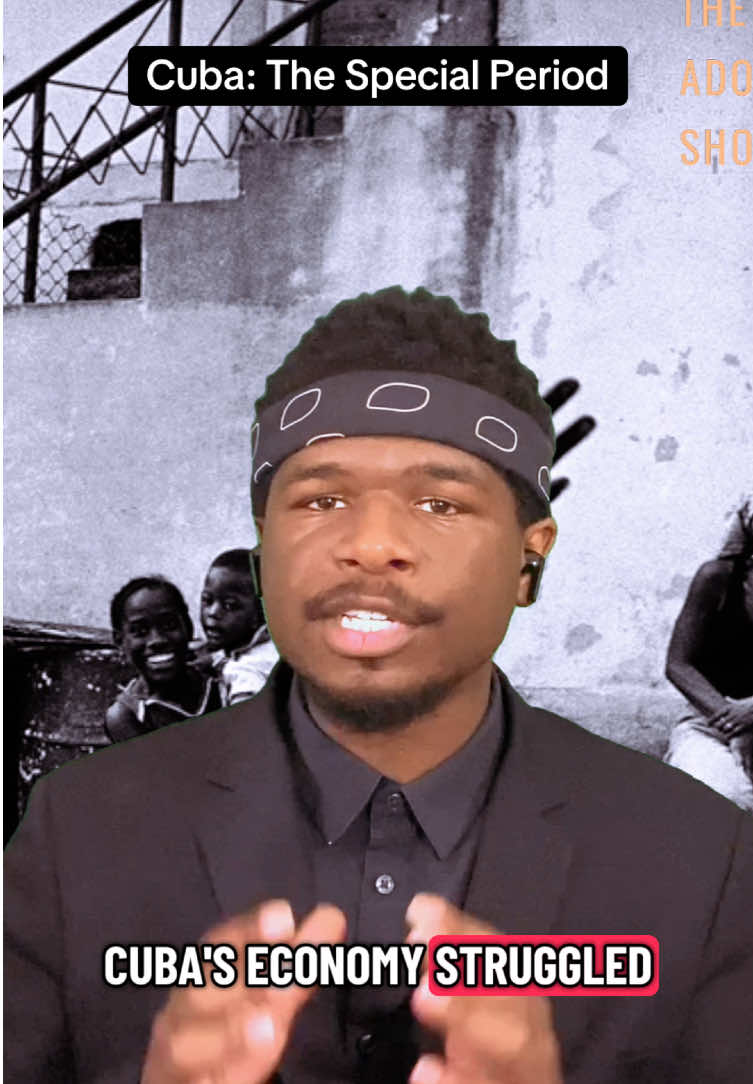 The Special Period.  When the Soviet Union collapsed, Cuba’s economy fell into despair.  Enter the “Special Period”, where things got so bad that Cubans began to eat zoo animals and pets because of starvation.  This period exposed the racism towards black people more, when the tourism industry became the most viable and black folks were kept out of those positions.  #cuba #History #afrolatina #adonisblackshow #fyp