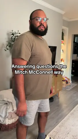 Man said “I need out!” 😂 #mitchmcconnell #questions #joke #politics #fyp 