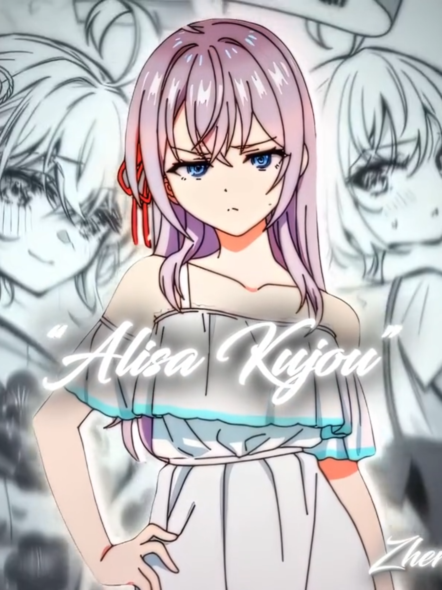 Alisa Mikhailovna Kujou the best 🤧🤍 #animeedit #roshidere #alyasometimeshidesherfeelingsinrussian #alya #zhero2027